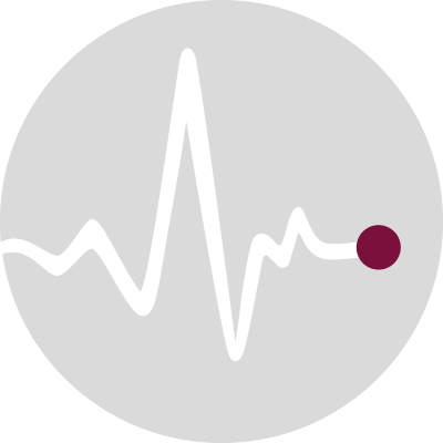 Icon mit einer skizzierten Herzschlagkurve welches die VNS-Analyse symbolisieren soll.